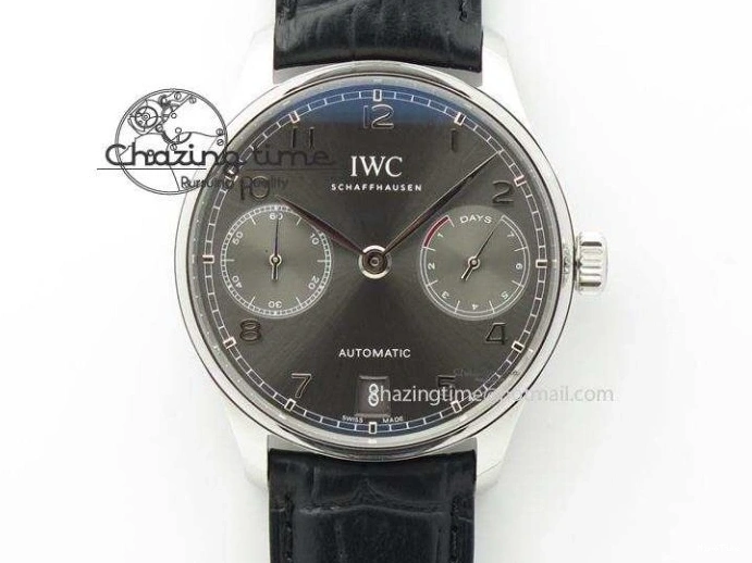 MIROTIME 0329 Portuguese Tourbillon Mystere SS TF Best Edition Black Dial on Black Croc Leather Strap Flexible 7383